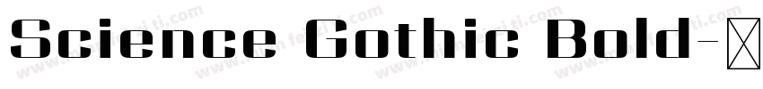 Science Gothic Bold字体转换